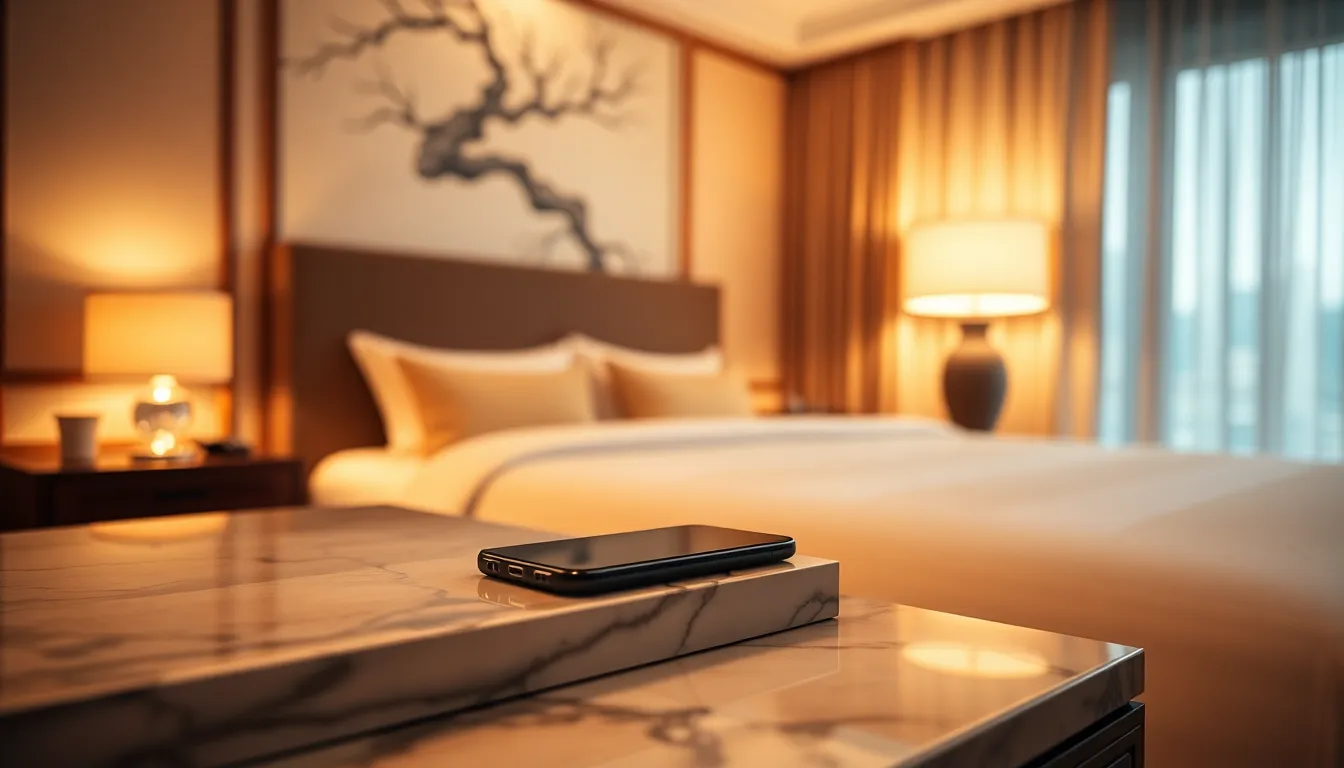 Tampilan mockup website hotel modern dengan fitur pemesanan online, bagian dari layanan Jasa Pembuatan Website Hotel di Manado.