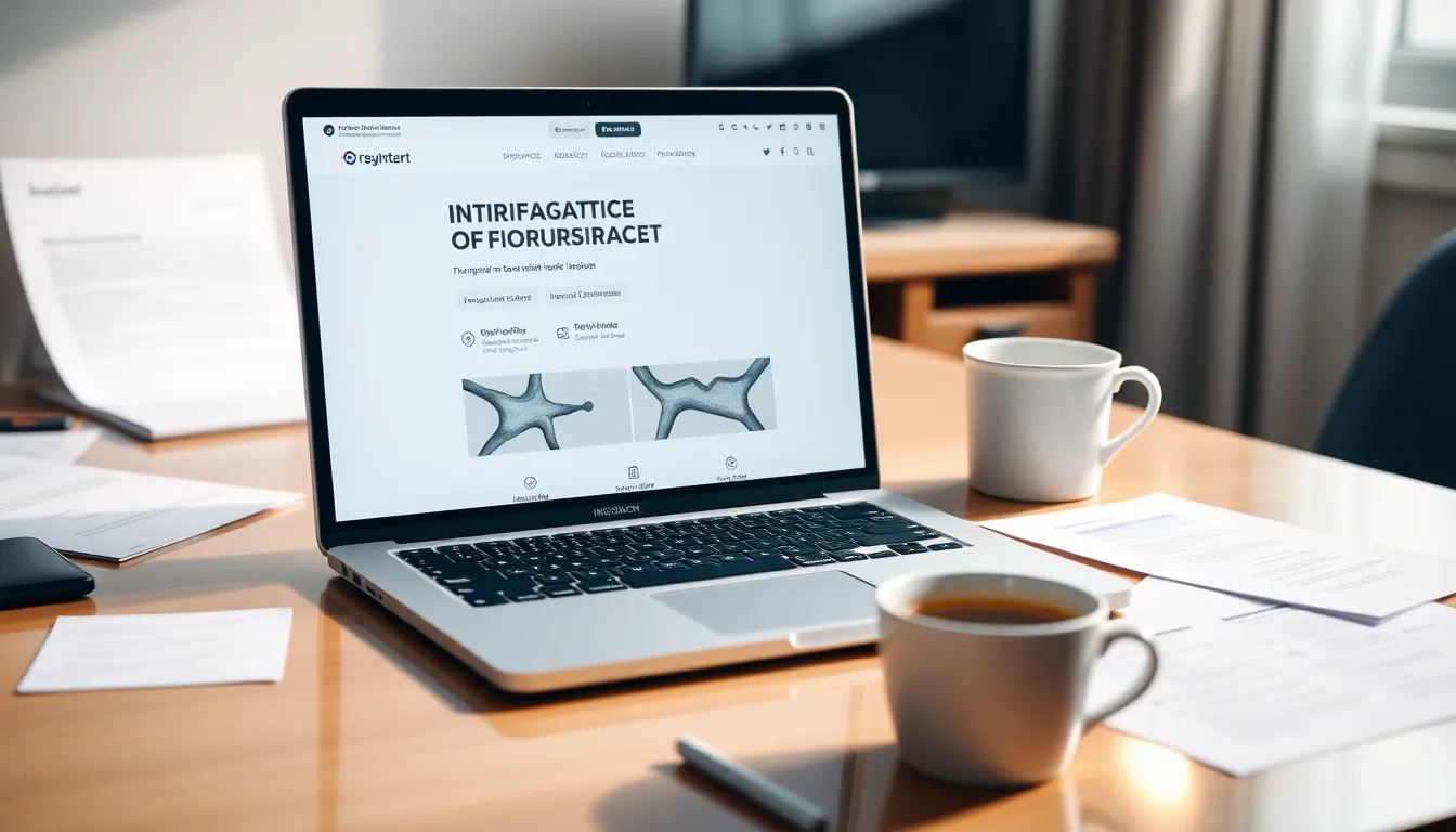 Layanan jasa pembuatan website asuransi di Bandung ditampilkan dengan mockup situs web di layar laptop.