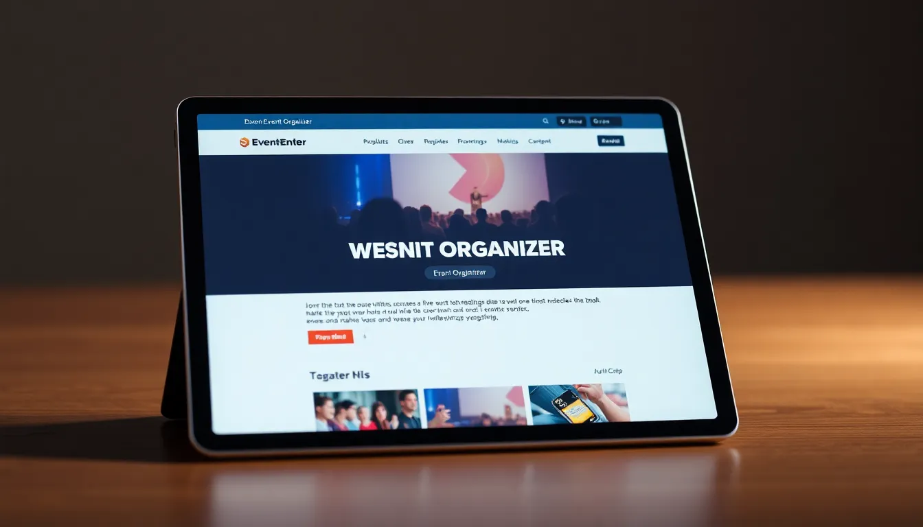 Tampilan website profesional untuk jasa pembuatan website event organizer di Denpasar dengan fitur pemesanan acara.