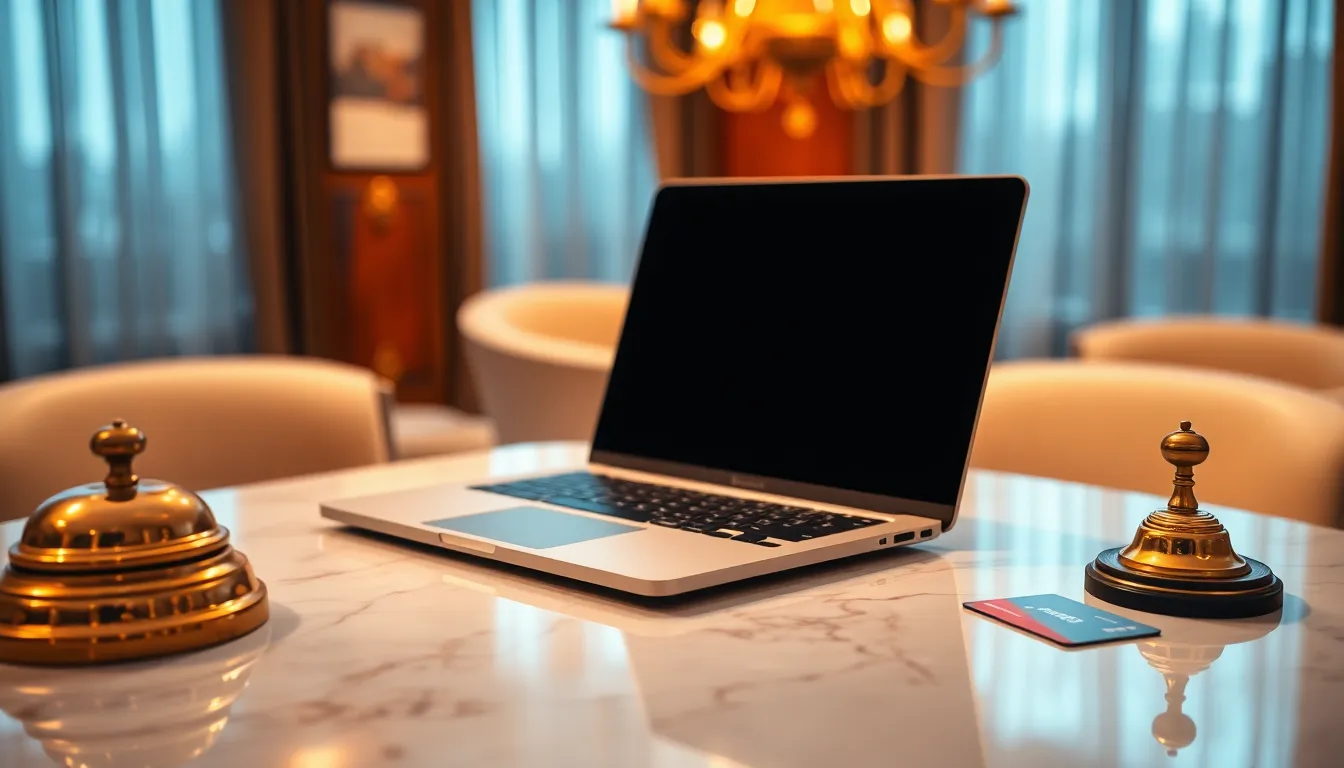 Tampilan modern website hotel dengan fitur pemesanan kamar, melambangkan Jasa Pembuatan Website Hotel di Makassar.