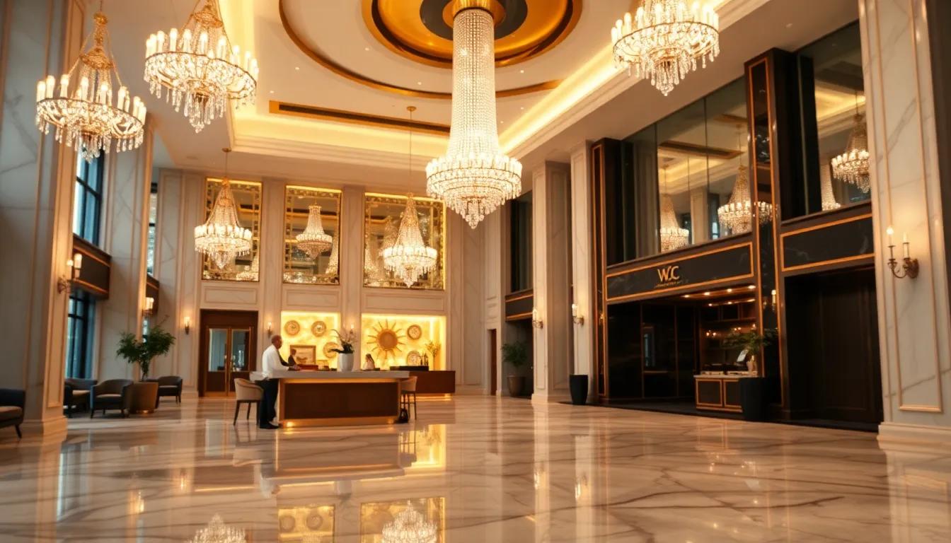 Tampilan situs web hotel modern di layar laptop dan ponsel, menampilkan layanan jasa pembuatan website hotel di Solo.