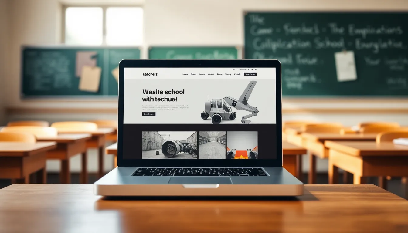 Tampilan website sekolah modern dengan fitur informasi akademik dan galeri dari Jasa Pembuatan Website Sekolah di Manado.