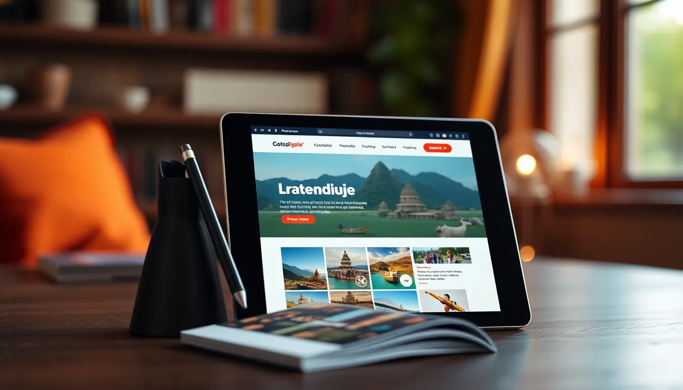 Jasa pembuatan website travel di Padang menampilkan desain modern dengan fitur pemesanan online untuk agen perjalanan.